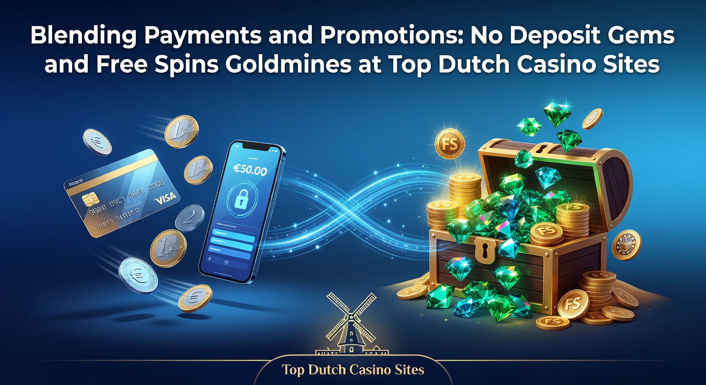 Schermafbeelding van een Nederlands online casino met no-deposit bonus en free spins promotie, geïntegreerd met iDEAL betaling