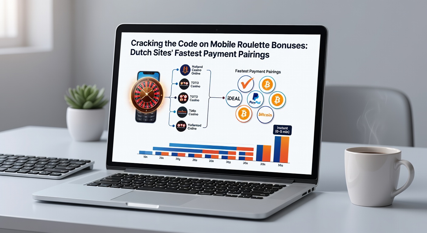 Grafiek met vergelijking van uitbetalingstijden voor roulette bonussen via iDEAL, Skrill en bankoverschrijving op Nederlandse mobiele casino's