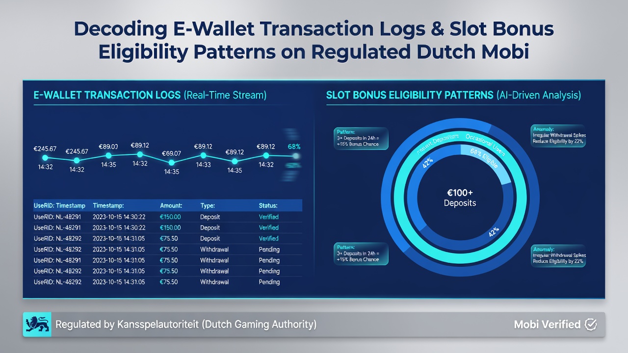 Detailopname van data-analyse waarbij e-wallet logs bonuspatronen voor slots onthullen