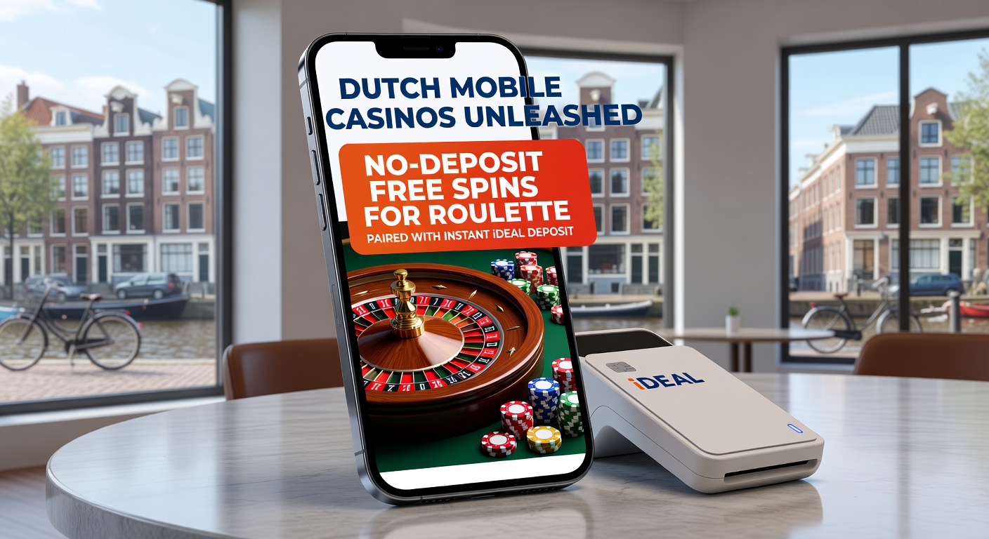 iDEAL betaalscherm op mobiel naast roulette wiel, symboliserend directe stortingen in Nederlandse online casinos