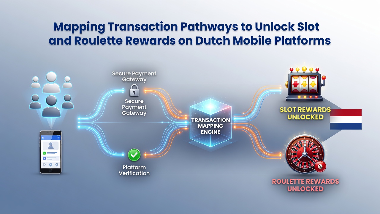 Mobiele transactieroutes en beloningsontgrendeling voor roulette en slots