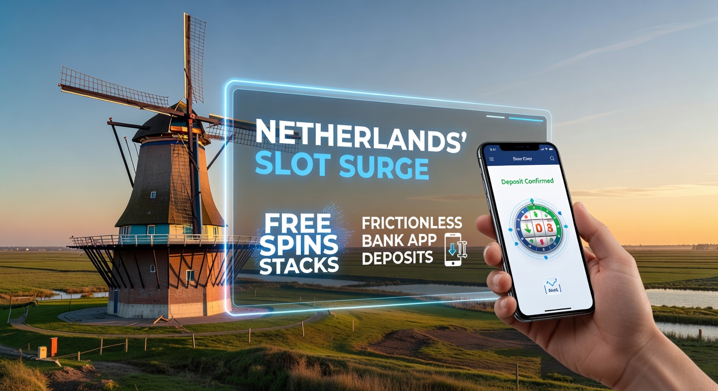 Close-up van een mobiele bankapp die gekoppeld is aan een slotplatform, met free spins stacks zichtbaar op het scherm tijdens een deposit